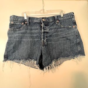 Gap Denim High Rise Cheeky Jean Shorts Womens Size 18/34 Button Fly